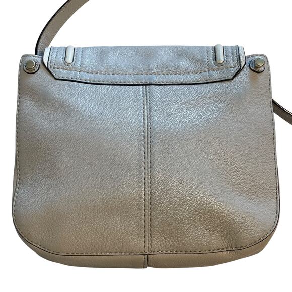 Kate Spade Pratt Street Rianne Bag Womens Gray & Ivory Leather Tasseled Purse - Picture 5 of 12